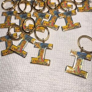 Colorful Letter I Keychain